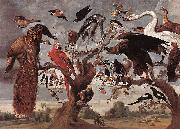 Jan Van Kessel Mockery of the Owl oil on canvas